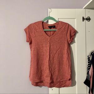 Orange linen tshirt
